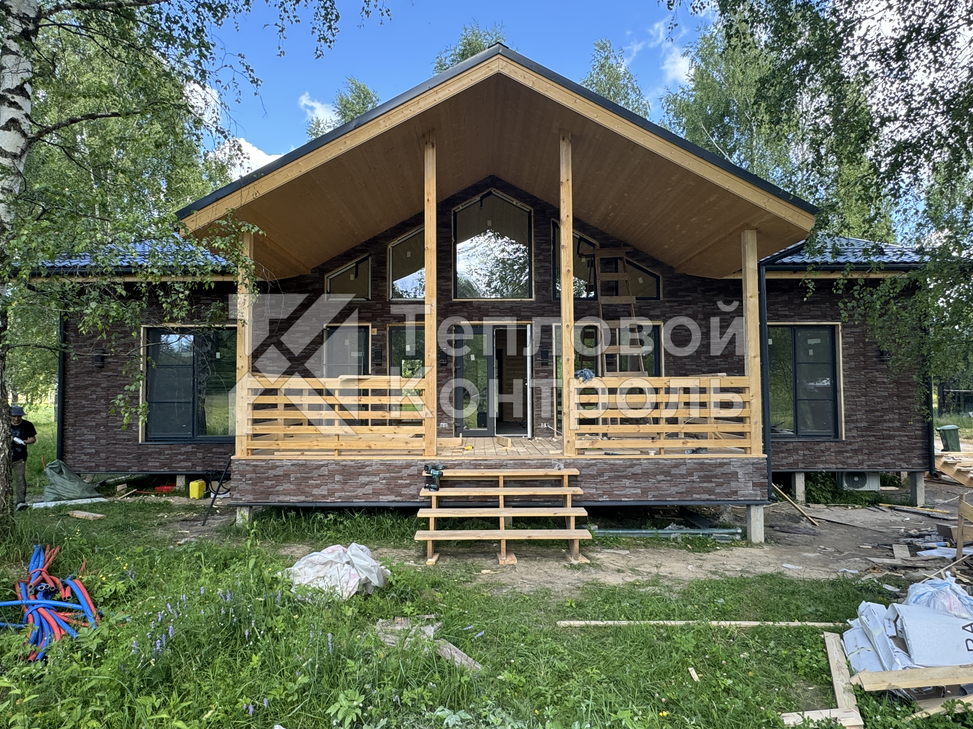 Обследование каркасного дома аэродверью — КП Green Forest Premium